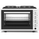 Davoline Urban Chef 3703 Ηλεκτρικό Φουρνάκι 37lt με 3 Εστίες Λευκό
